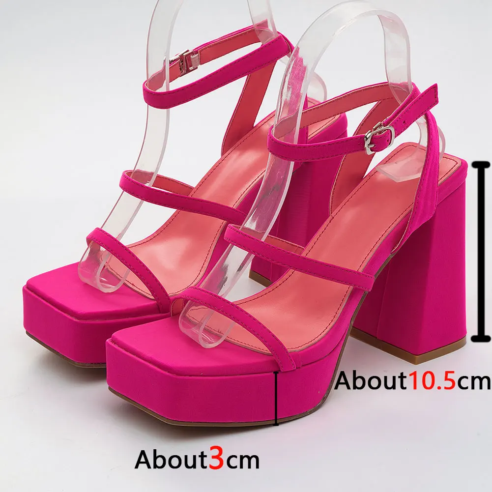 KarinLuna Platform High Heels Women Sandals 2023 Brand New Spring Summer Fashion Office Lady Women Shoes Sandals Walking Comfy