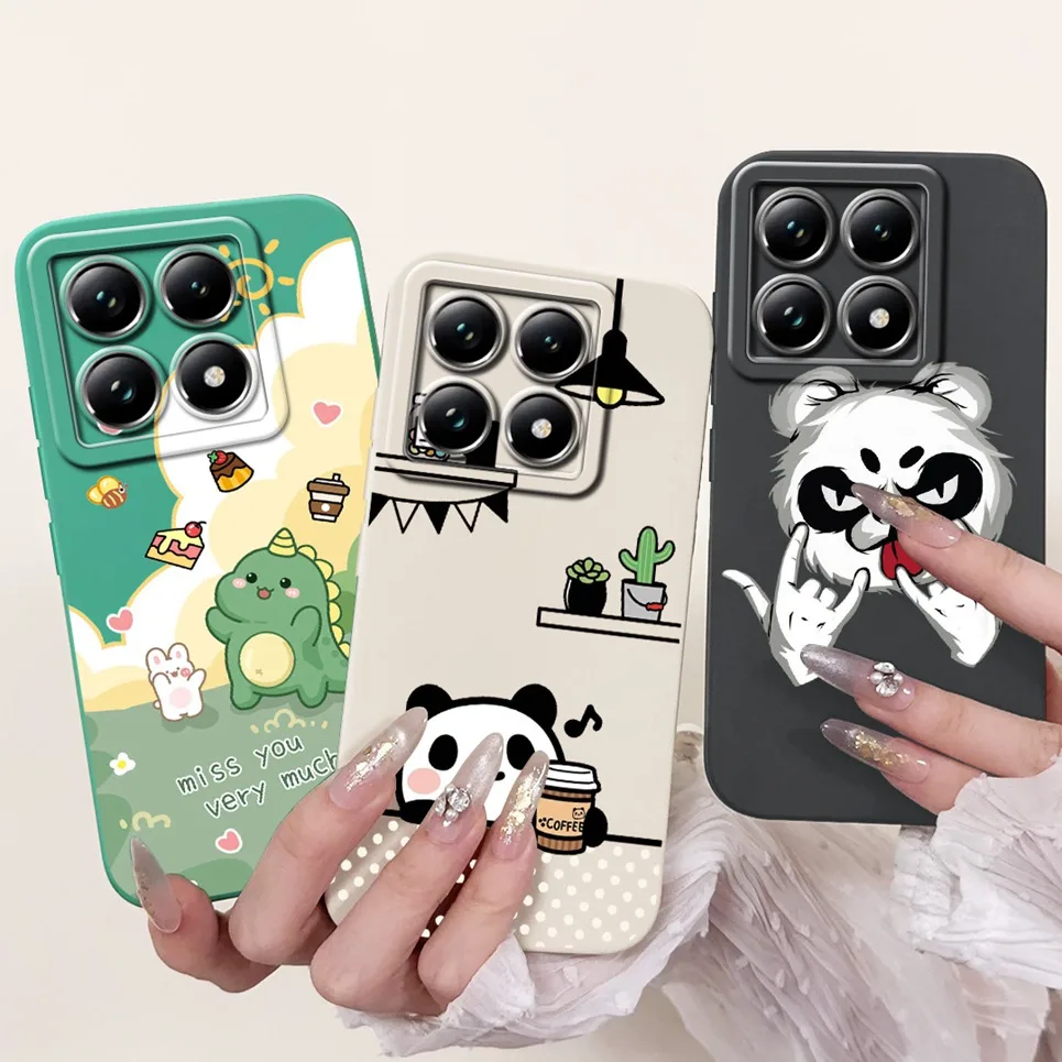 Мультяшный Модный чехол-накладка для телефона Mi 14T Pro Xiaomi силиконовый мягкий