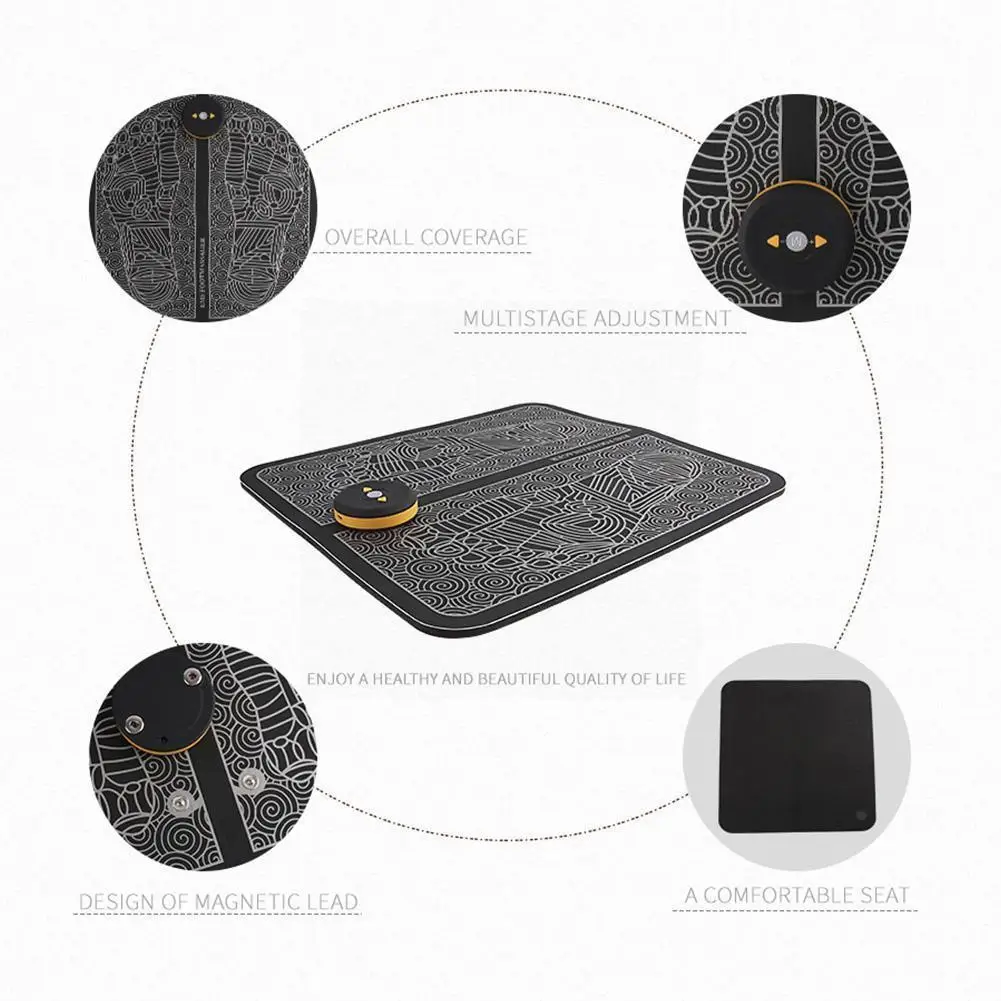 

Массажная подушка для ног, Электрический коврик для стимуляции мышц ног, улучшение боли в циркуляции, массаж ног, уход, снятие мышечной боли,...