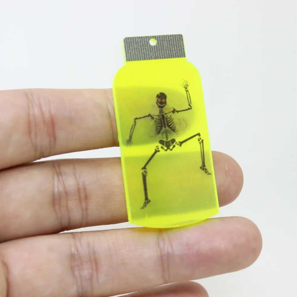 10 шт./Лот подвеска на Хэллоуин Флуоресцентная акриловая в виде призрака скелета