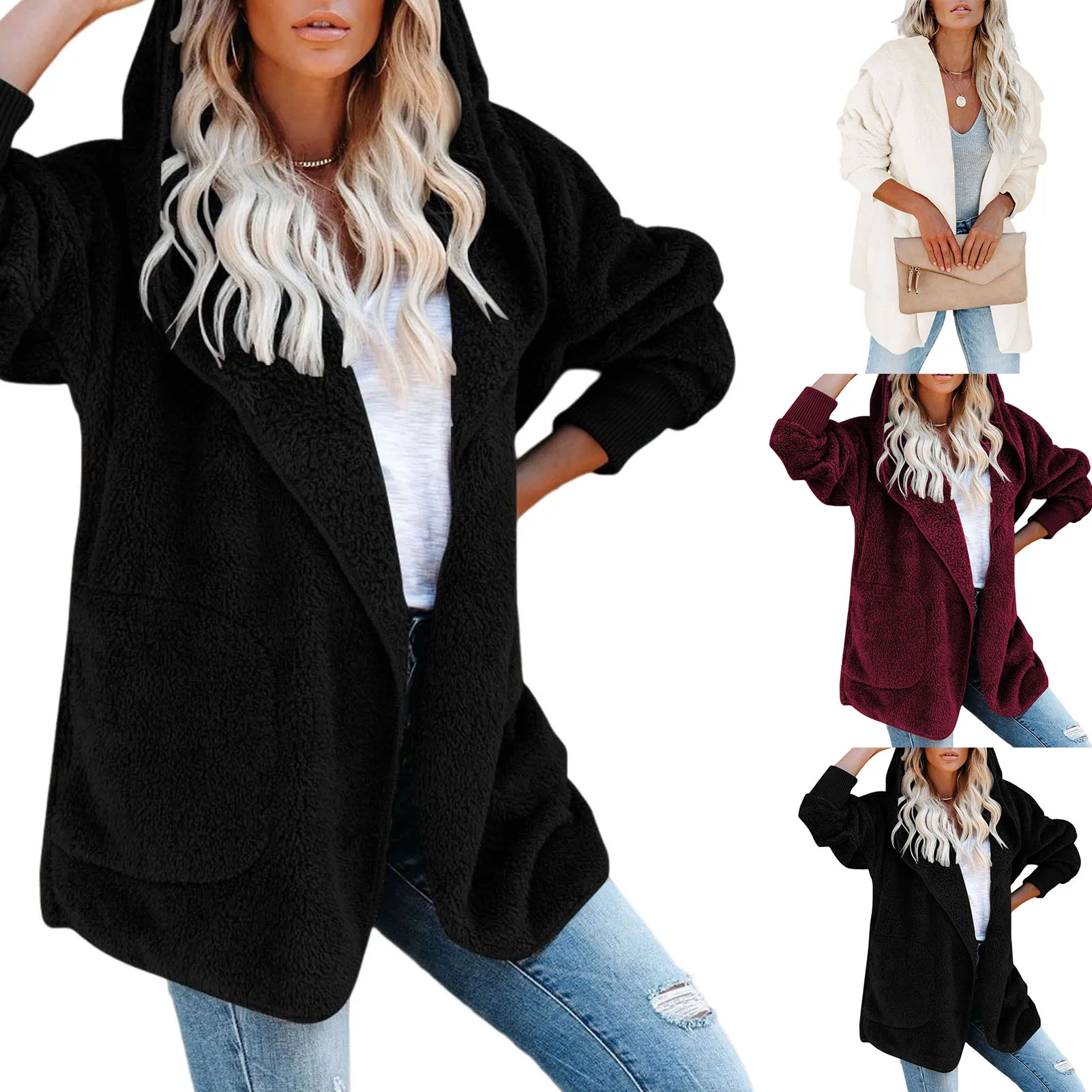 

Женская зимняя повседневная куртка с отворотами спереди, верхняя одежда для ночных прогулок