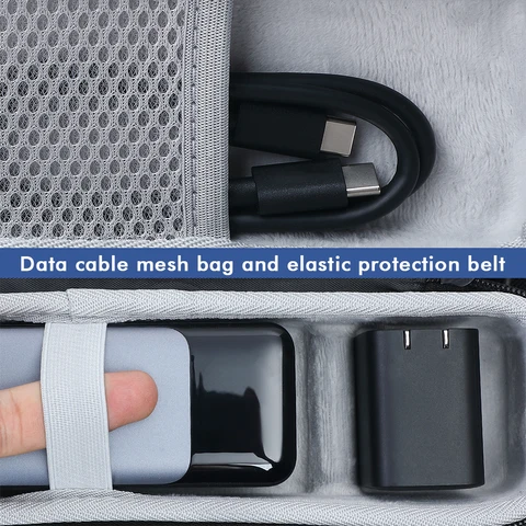 Портативное зарядное устройство 27650 Вт, жесткий противоударный чехол из ЭВА с ручным ремешком и карабином