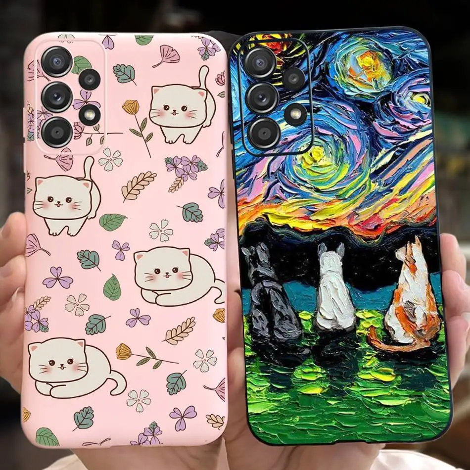 Милый мультяшный Желейный чехол для Samsung Galaxy A13 4G A23 мягкий силиконовый из ТПУ Φ 5G