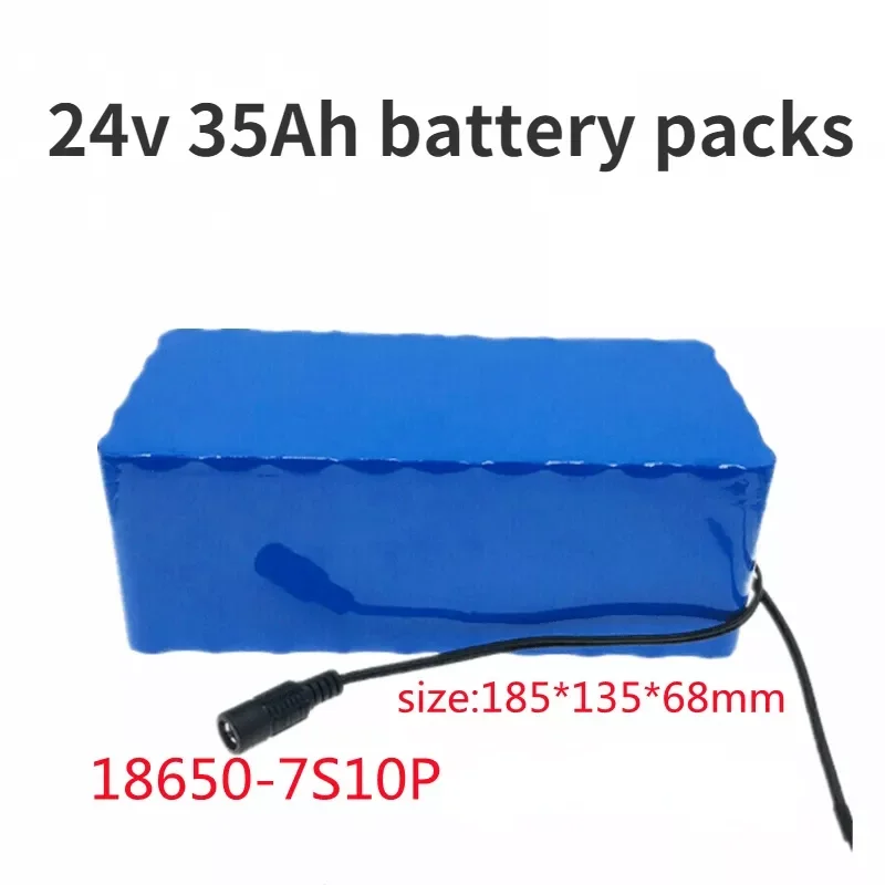 

18650 7S10P 24 в 35 Ач 29,4 в стандартный Встроенный BMS Электрический велосипед Одноколесный велосипед Скутер инвалидная коляска мотор + зарядное уст...