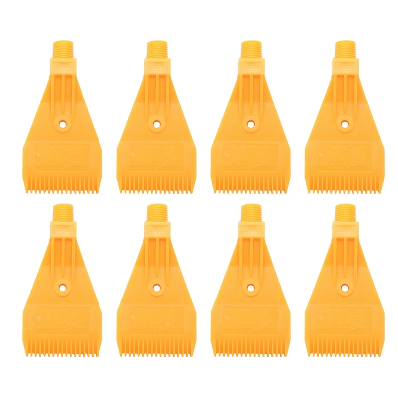 

8x1/4BSP наружная резьба ABS одно отверстие воздушный выдув плоская струйная насадка желтая