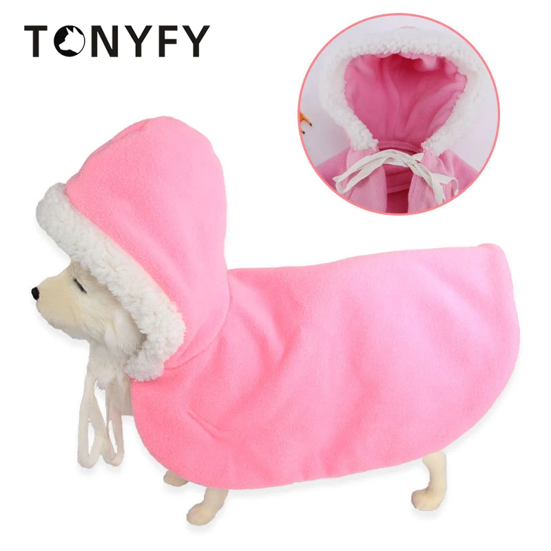 

Pet Shawl Cloak Dogs Cute Hooded Pink Cat Kitten Clothes for Small Medium Large Dog Outdoor Walking Warm Coats Pet Supplies