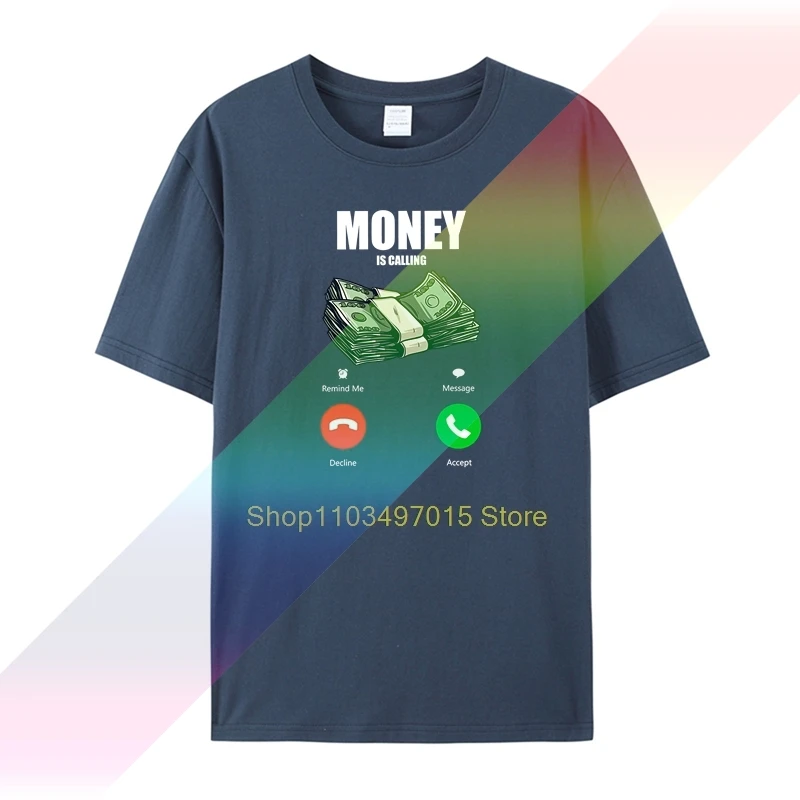 Брендовая мужская футболка забавная деловая с изображением денежных вызовов