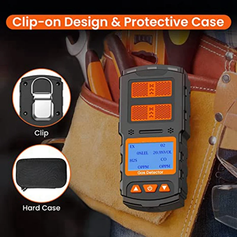 Воздушный монитор 4 в 1 Перезаряжаемый детекторный тестер качества воздуха