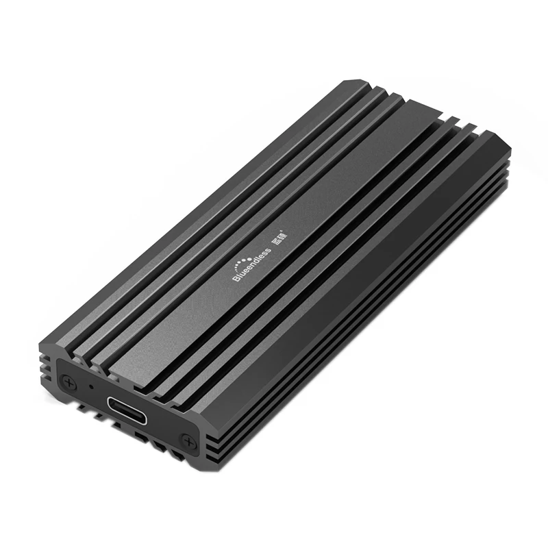

BLUEENDLESS Type-C M.2 NVME SSD Enclosure Box 10Gbps Pcie External SSD Case For 2230/2242/2260/2280 SSD
