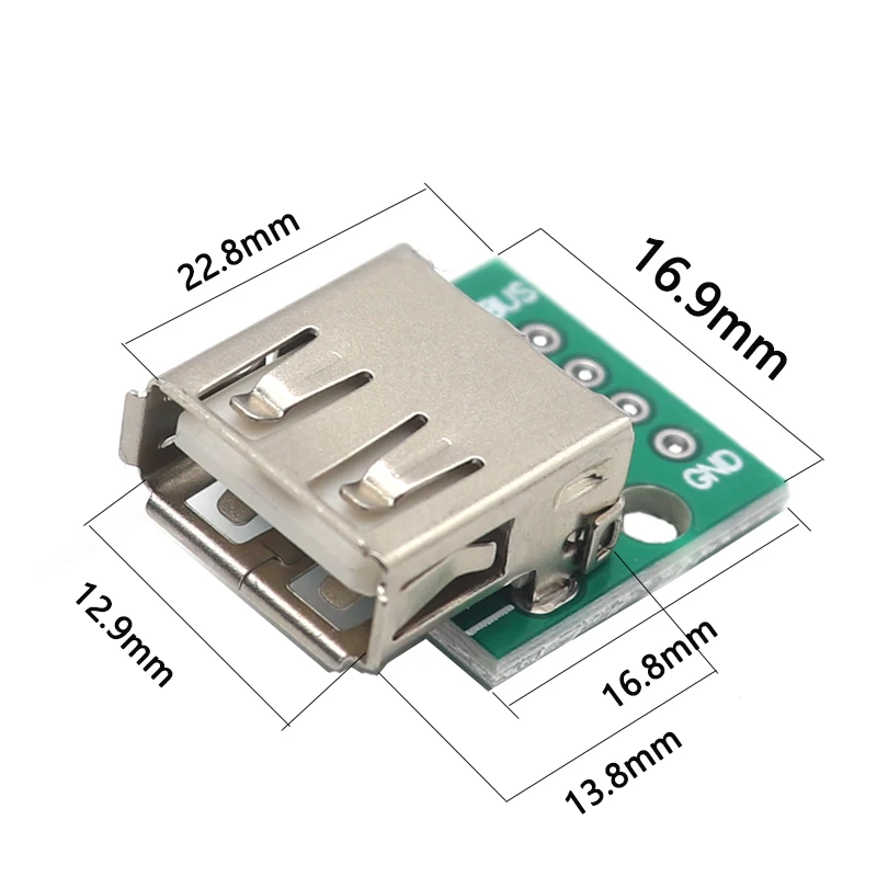 【20-5 шт.】USB-гнездовая головка для платы адаптера DIP USB2.0-4p прямая сварная женская 2