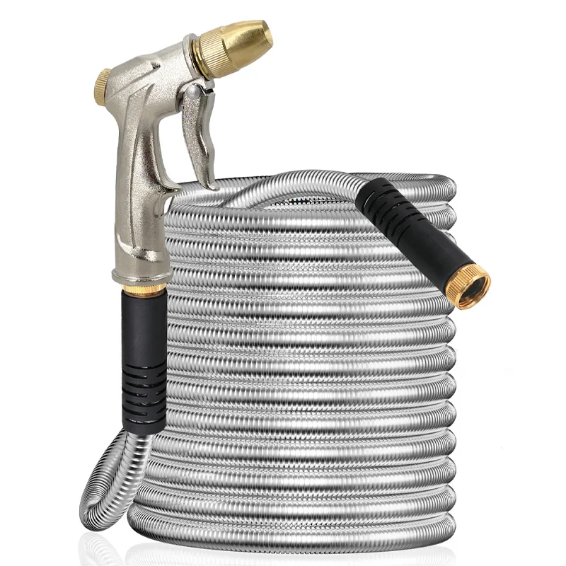 

Складной садовый шланг из нержавеющей стали FLOWERS SPRAL