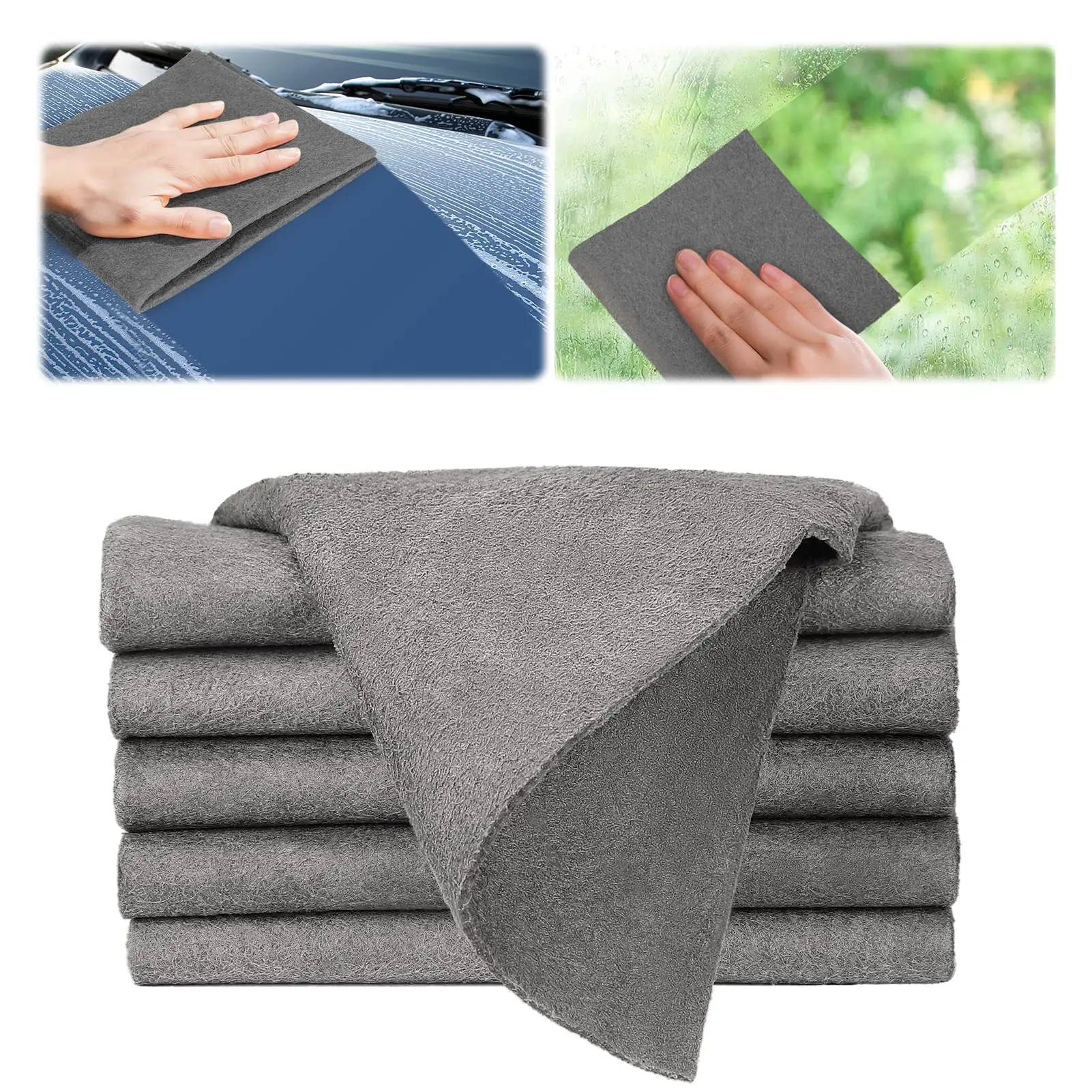 

Pack of 10 Thickened Magic Cleaning Cloths Streak-Free Cleaning Cloths, Reusable Cleaning Cloths for Kitchens, Glass, Cars