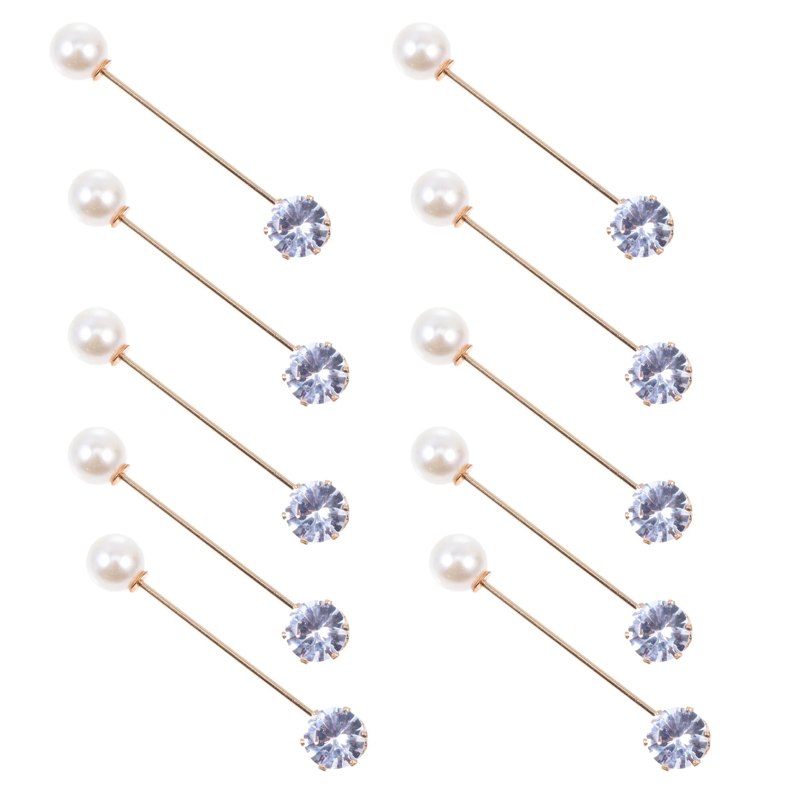 

10 Pcs Hat Ladies Belt Cloth Brooches Bag Lapel Pin Waistline Delicate Rhinestones Woman Jewelry Breastpins Fashion