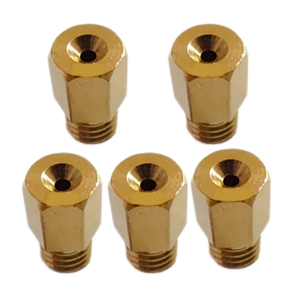 

6 шт. карбюратор Hex 5, 2x0, 75 мм, резьба, латунь, размер струи 100-390, замена для MIKUNI VM TMX, карбюраторная насадка