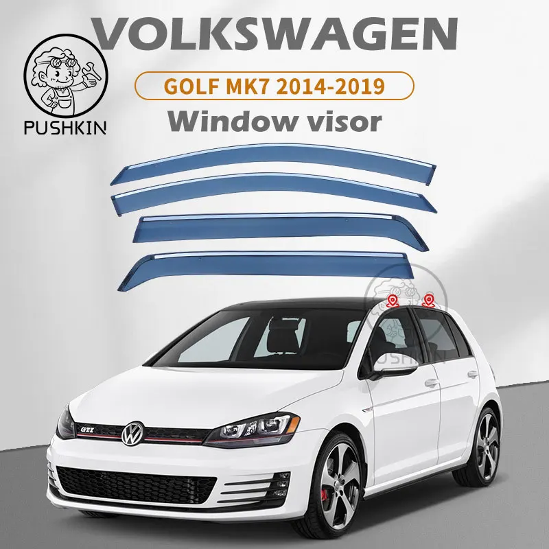 Rain Deflector For Volkswagen VW Golf 7 MK7 5G 2013 2014 2015 ~2019 Car Window Visor Cover Guards Antirain WindabweiserChuvento