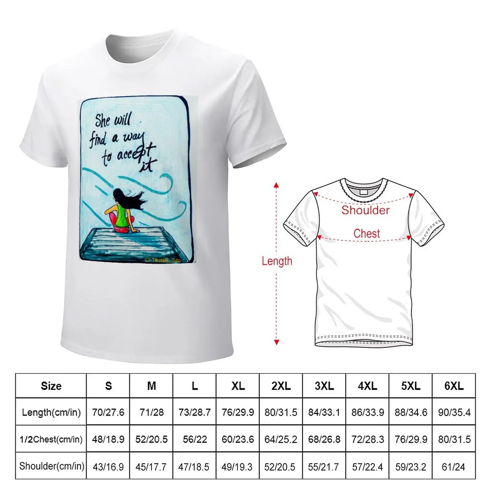 Она найдет способ принять это футболку