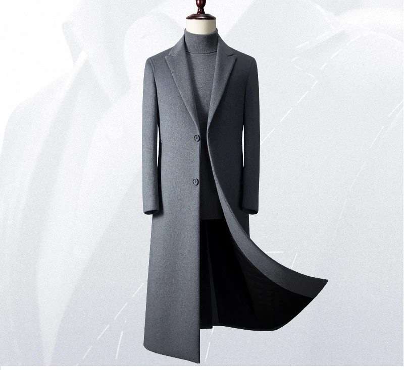 Осень-зима 2022 Мужская Новая деловая повседневная шерстяная куртка мужская