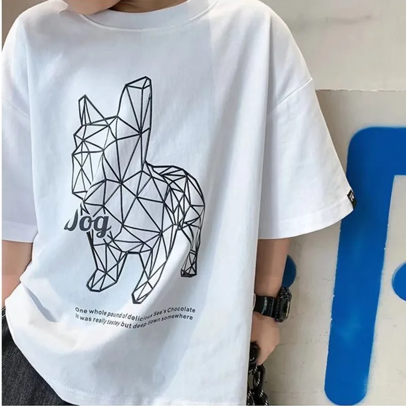 

Baby Summer Clothes Children's Tops Boy T-shirt Kids Infant Short Sleeve Tee T-shirts Tees Korea Long Y2k Top Clothing