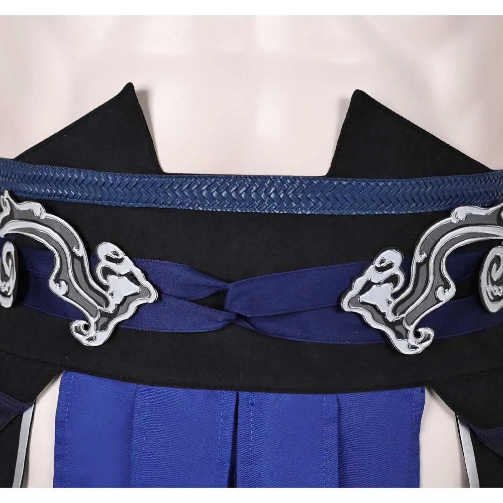 Взрослый мужской пояс Mortal Cos Kombat Sub-Zero для косплея карнавальный костюм на Хэллоуин