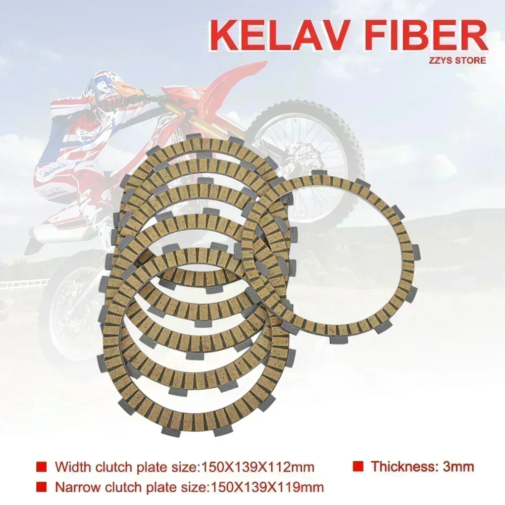 

Motorcycle Accessories Kelaf Fiber Friction Clutch Plate For MV Agusta 675 Brutale 2012 675 Serie Oro For Polaris 500 Outlaw 500