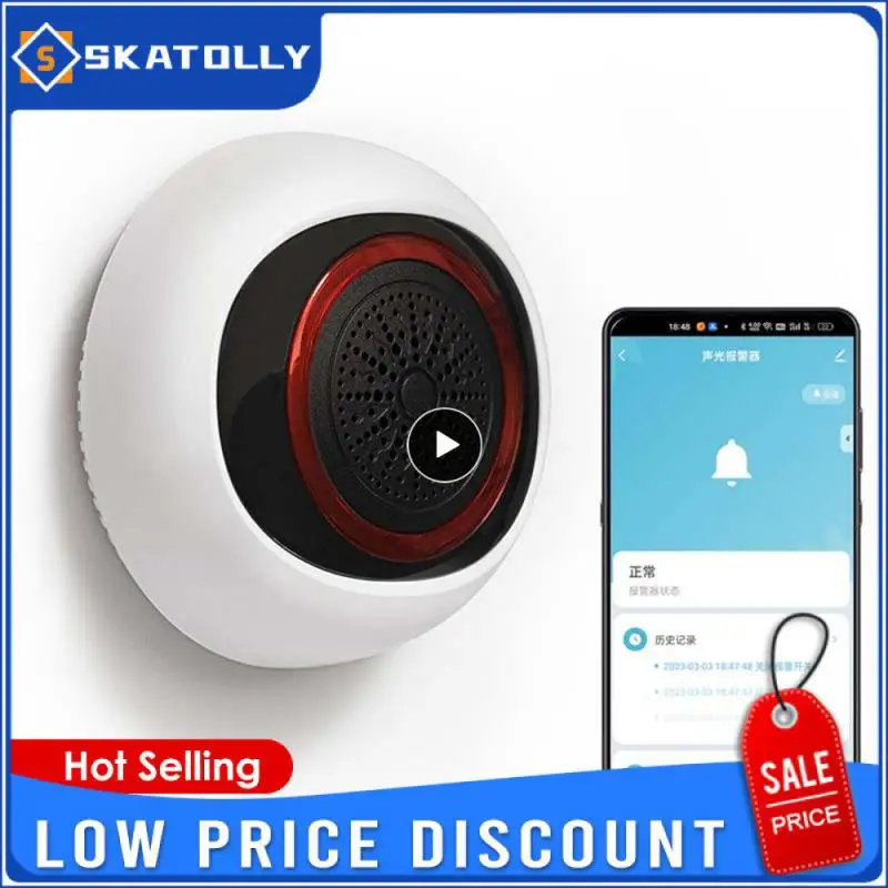 

1/2/3PCS Easy Installation Smart Dual Power Supply Sound And Light Alarm Stylish Wide Application Usb/battery