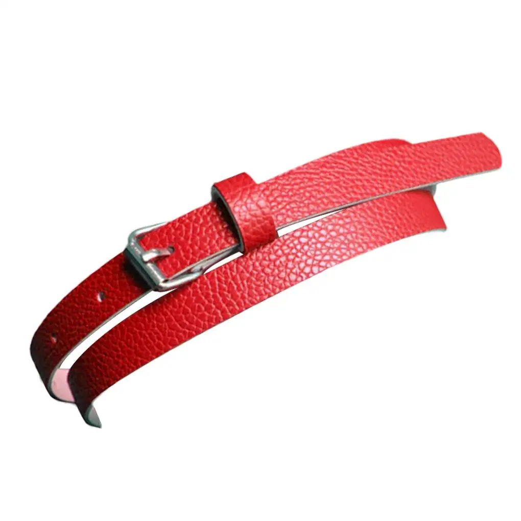 

Girl Lady Belt Narrow Thin Leather Waistband Belt Women Accessories 10 Candy Colors Metal Buckle