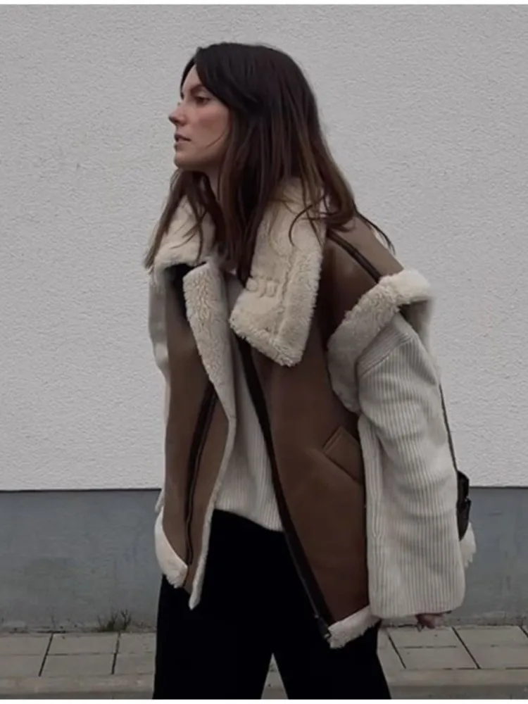 

Женский утепленный жилет без рукавов, свободная утепленная куртка с лацканами в стиле пэчворк, шикарные топы, верхняя одежда на осень и зиму 2023