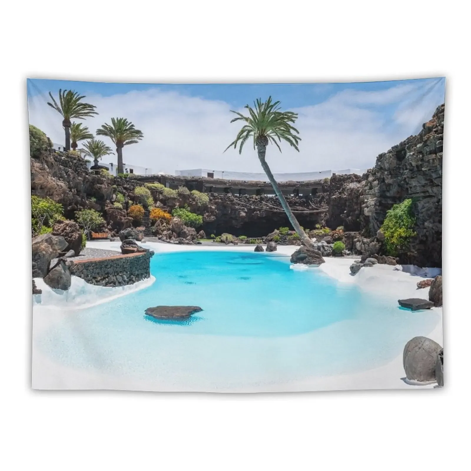 Jameos del Agua бассейн Lanzarote гобелен украшение для спальни Kawaii Декор комнаты