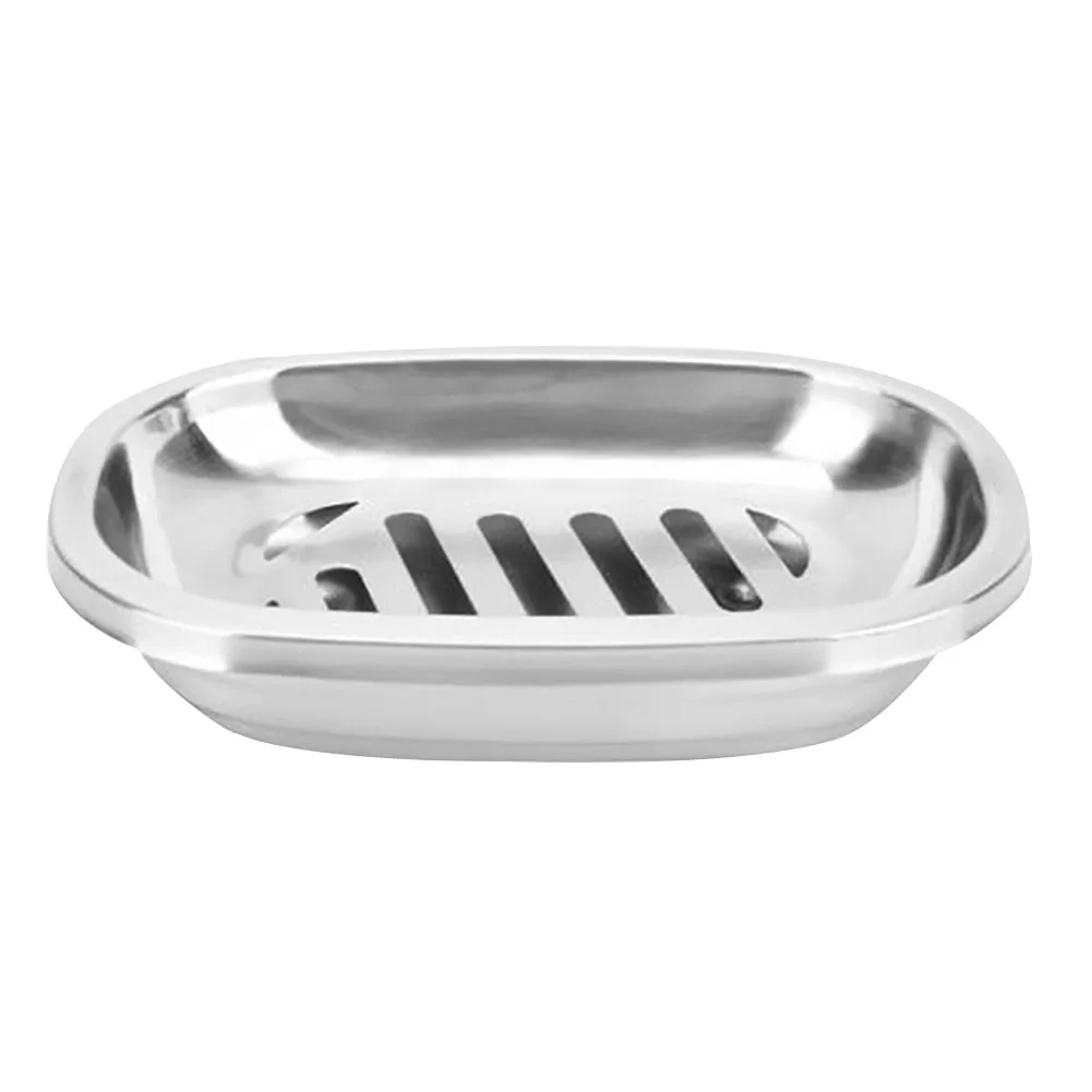 

Large Deep Soap Dish Storage Rack Soap Holder Mini Shower Soap Dish Container Holder Drainer Minimalist Stainless Steel Soap Box