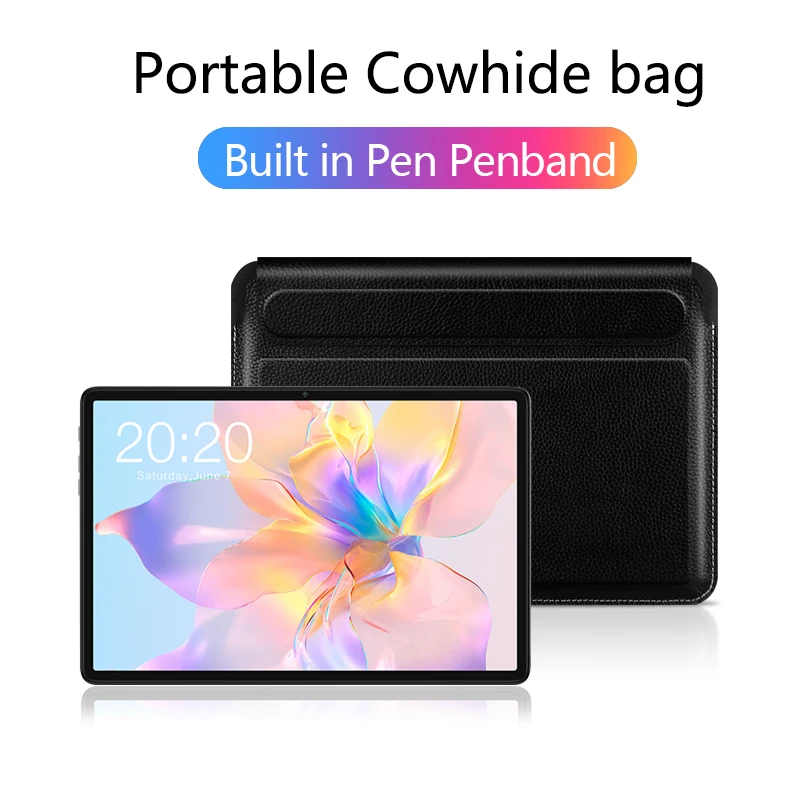 

Cowhide Tablet Sleeve Pouch Case For Teclast P40HD P20HD 10.1" Insert Pouch Cover Teclast P25T Bag Genuine Leather Protect Cases