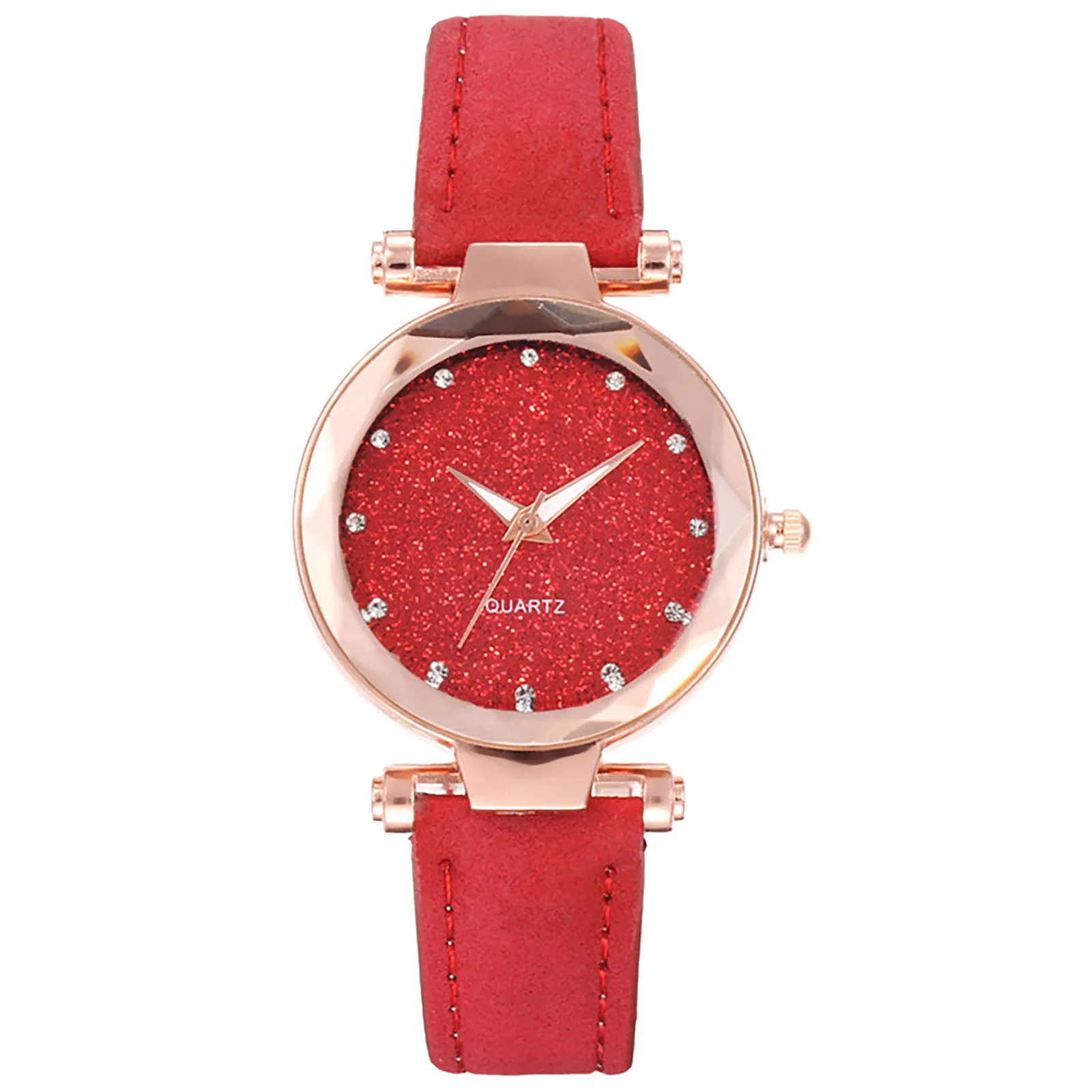 

Модные изысканные кварцевые женские часы со стразами в стиле ретро с кожаным ремешком, модные кварцевые наручные часы, роскошные Брендовые Часы
