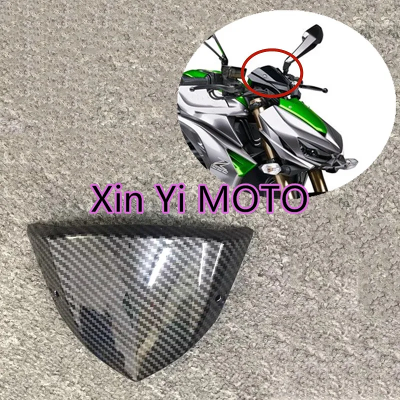 

Fit For Kawasaki Z1000 2014-2020 Carbon Fiber Paint Upper Front Nose Windshield Screen Cowling Fairing ABS