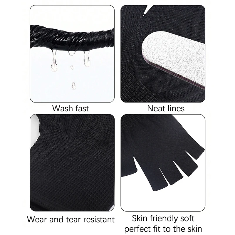 1 пара перчатки для защиты ногтей от УФ-лучей