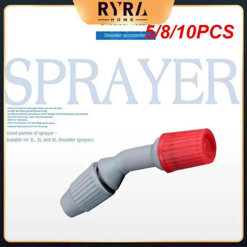 

5/8/10PCS Convenient Durable Spraying Nozzle Shoulder Type Cone Plastic Nozzle Standard Sprinkler Balcony Yard Watering