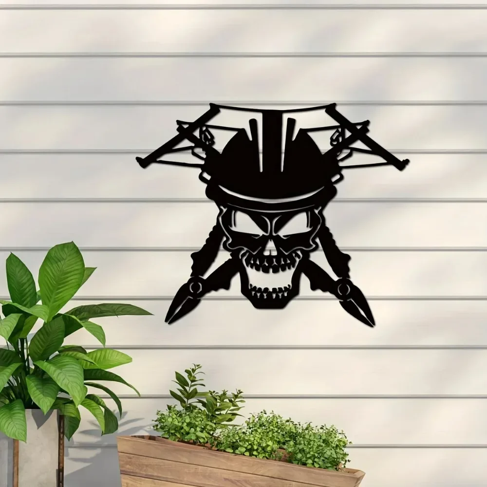 Линман Череп Человек Пещера Декор Плохая Собака Металлиограф Уникальный