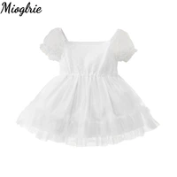 princess girl lace dress toddler baby girl short sleeve party dress infant tulle dress newborn baby girl clothes outfit