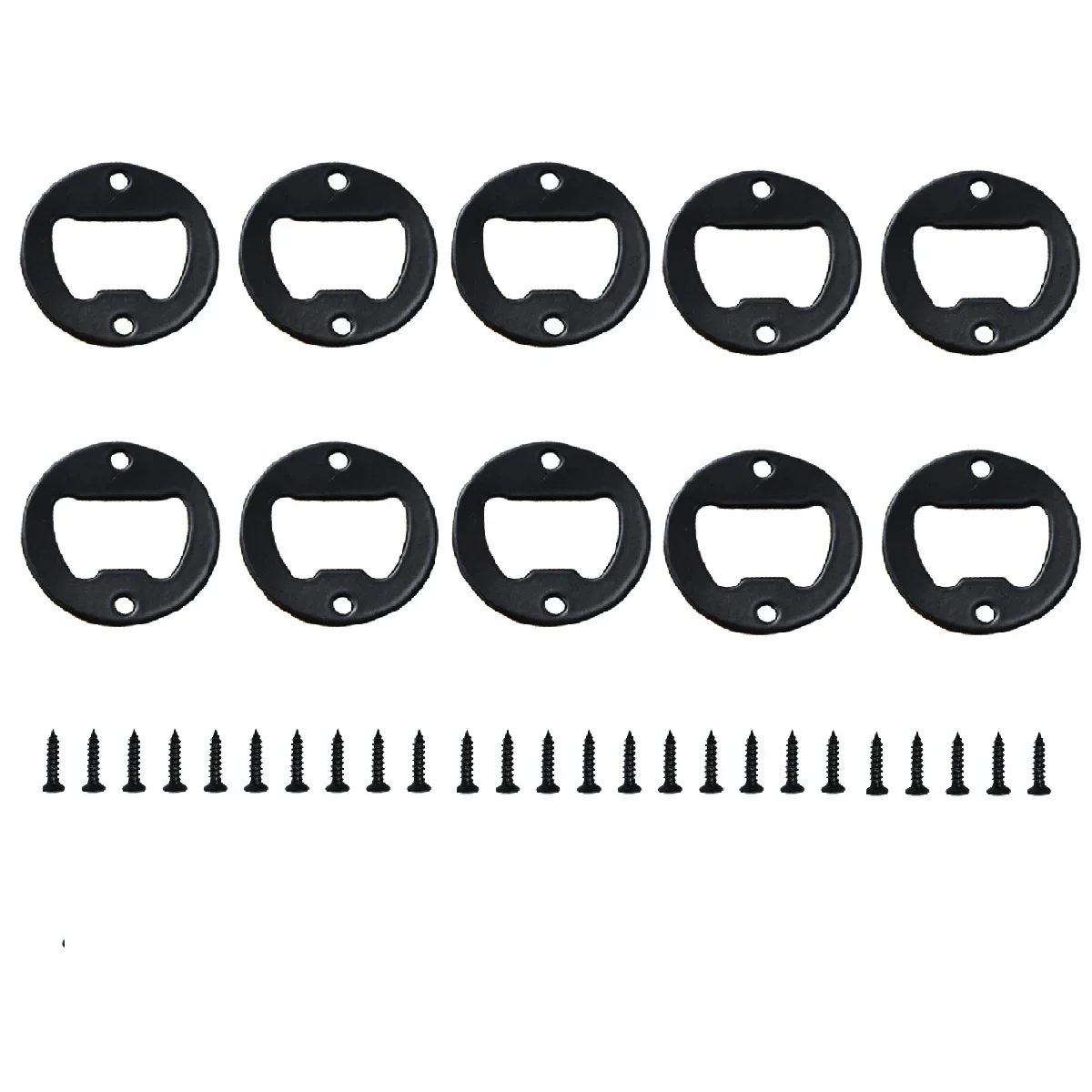 

Набор из 10 круглых металлических вставок для открывалок, античная бронза/серебро