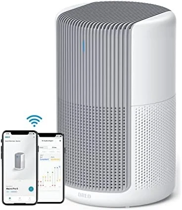 

Air Purifiers Macro Pro, True HEPA Filter, Up to 1358ft² Coverage, 20dB Low Noise, PM2.5 Sensor, 6 Modes, 360 Filtration Cleane