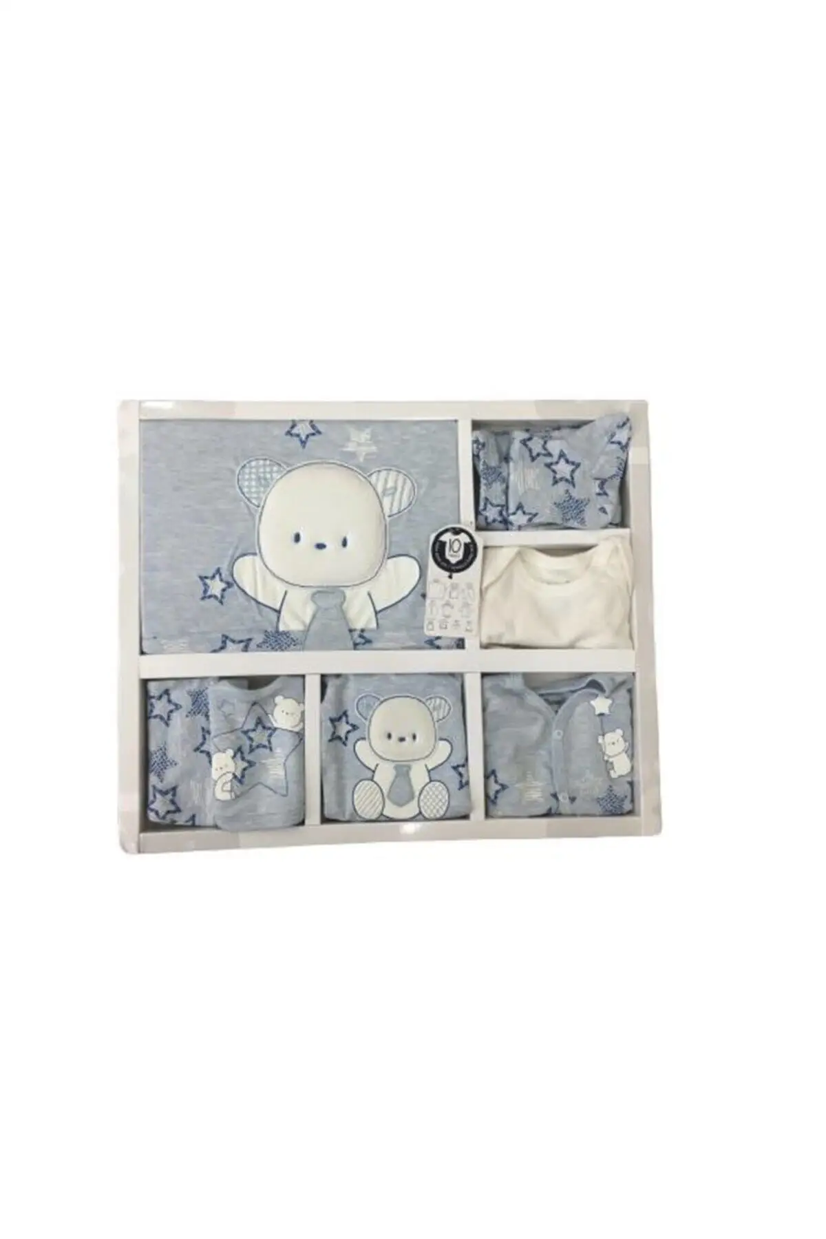 

Bewbek Blue 10 Piece Hospital Output Baby Star Baby Suits Clothing