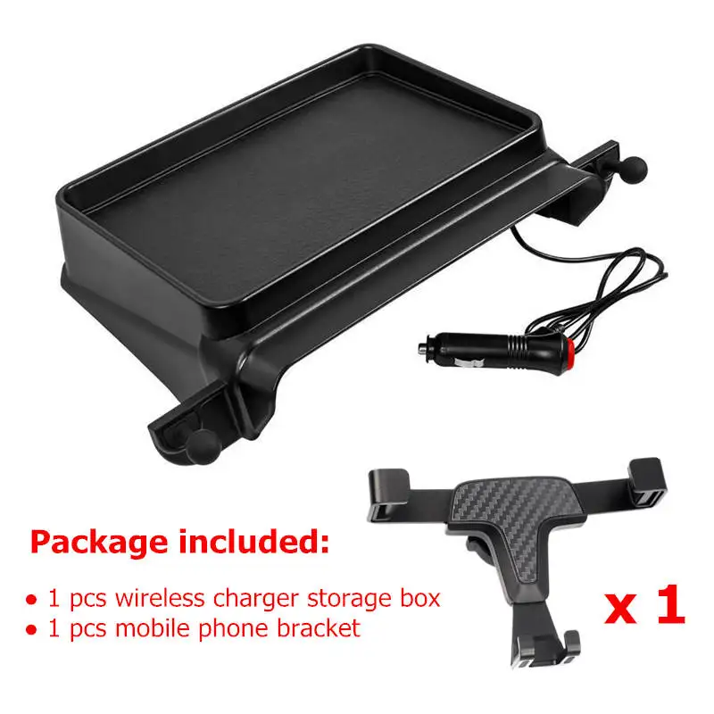 Ящик для хранения, беспроводное зарядное устройство для Suzuki Jimny JB64 JB74 2024 2023 2022 2021 2020 2019, держатель для мобильного телефона, подставка, автомобильные аксессуары