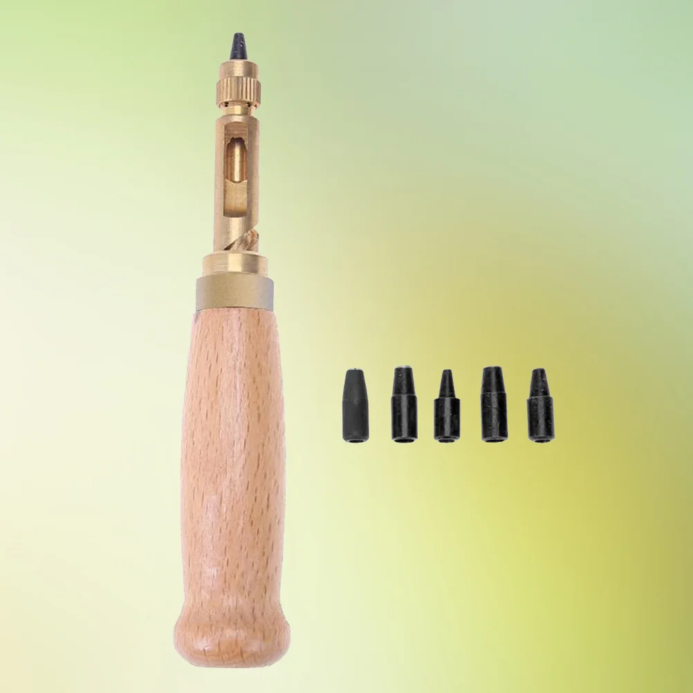 

Punch Hole Belt Drill Screw Stick Eyeletschangeable Hollow Bookbinding Japanese Set Puncherkit Paper Center Automatic