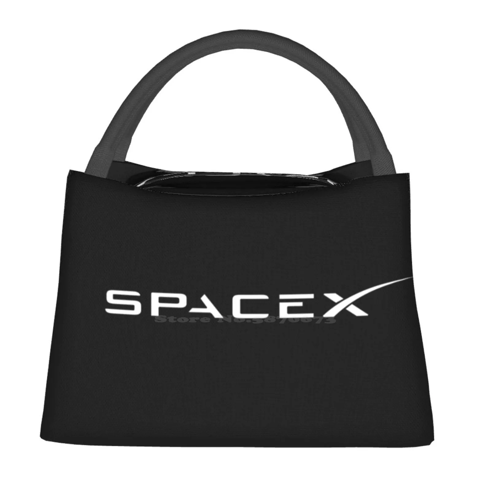 

Spacex White Fan Art Logo Food Portable Insulation Bag Cooler Tote Elon Musk Elon Musk Cybertruck Cyber Truck Tesla Sentry