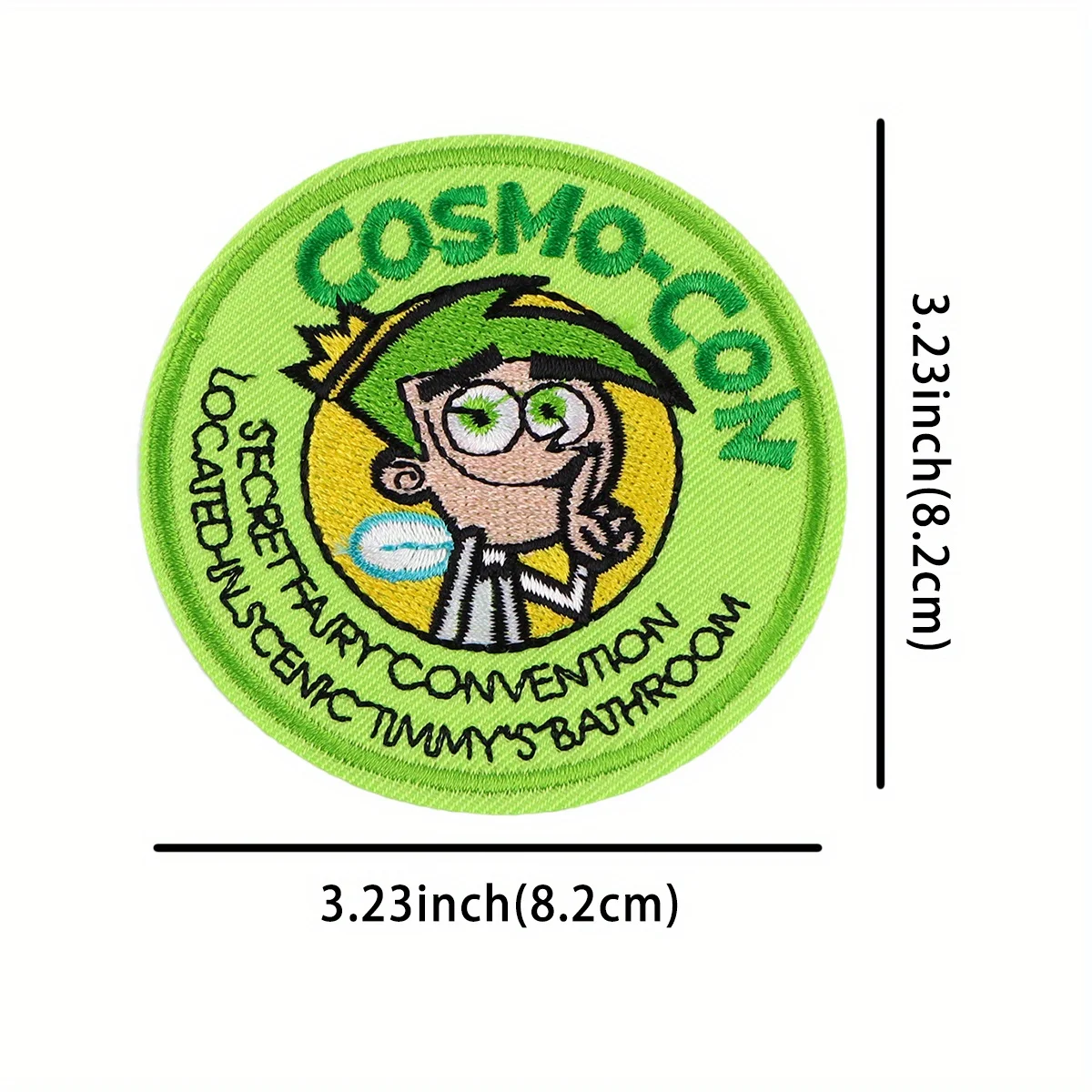 The Fairly OddParents Cosmo con милая мультяшная вышитая нашивка тканевый значок сделай сам