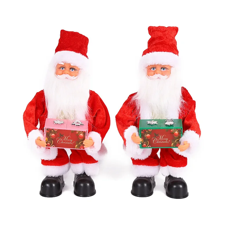 

Christmas Toys Decorations Christmas Electric Music Sing and Dance Santa Claus Doll Pendant Christmas Children Gifts Doll Toys