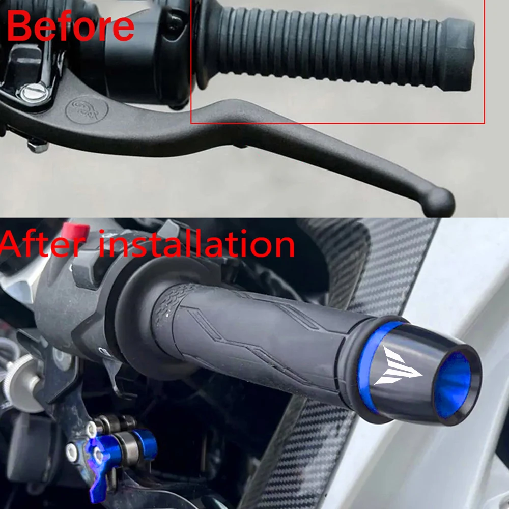 Фото Для YAMAHA MT ~ 01 MT03 MT07 MT09 MT10 MT15 MT25 MT125 MT 07, аксессуары для мотоциклов, ручки для руля, концы, заглушка на руль №4