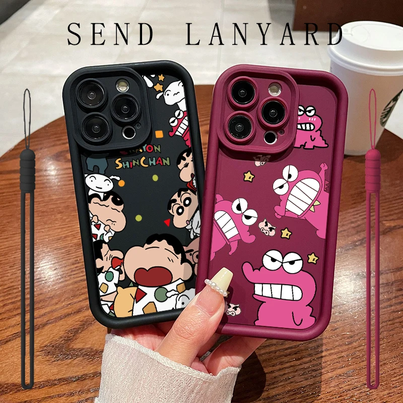 Чехол C-Crayon S-ShinChan Clear для Vivo Y100 Y95 Y93 Y91 Y89 Y85 Y81 Y78 Y77 Y76 Y75 Y72 Y67 Y56 Y55 Y52 Y51 Y50 Y36 Y35