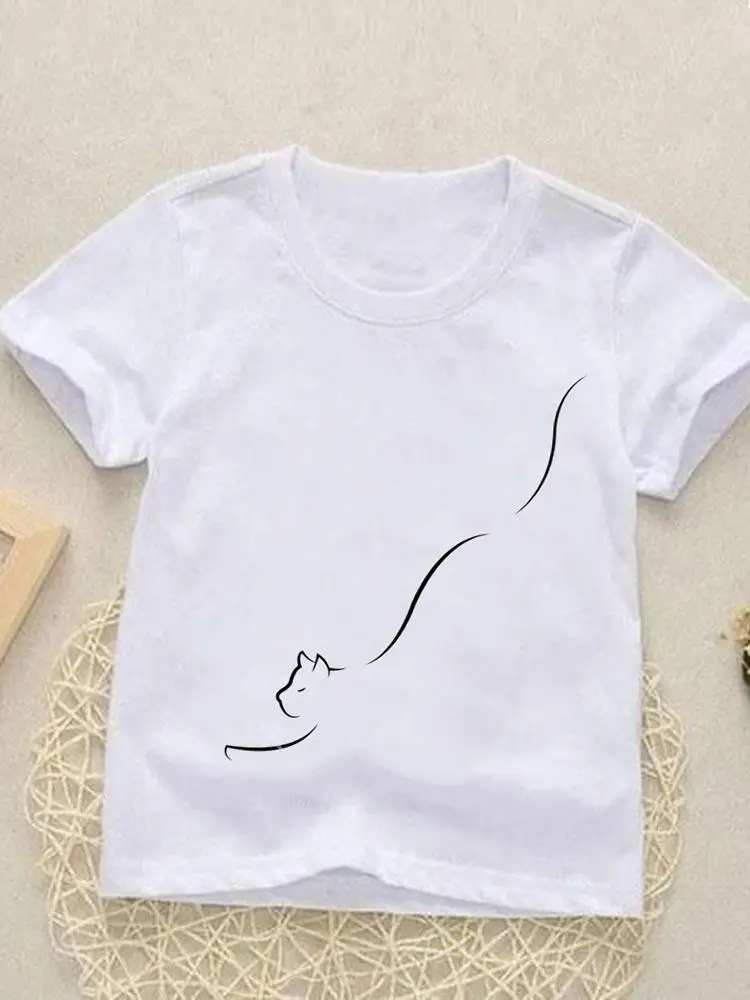 

Футболка с коротким рукавом и круглым вырезом для мальчиков и девочек