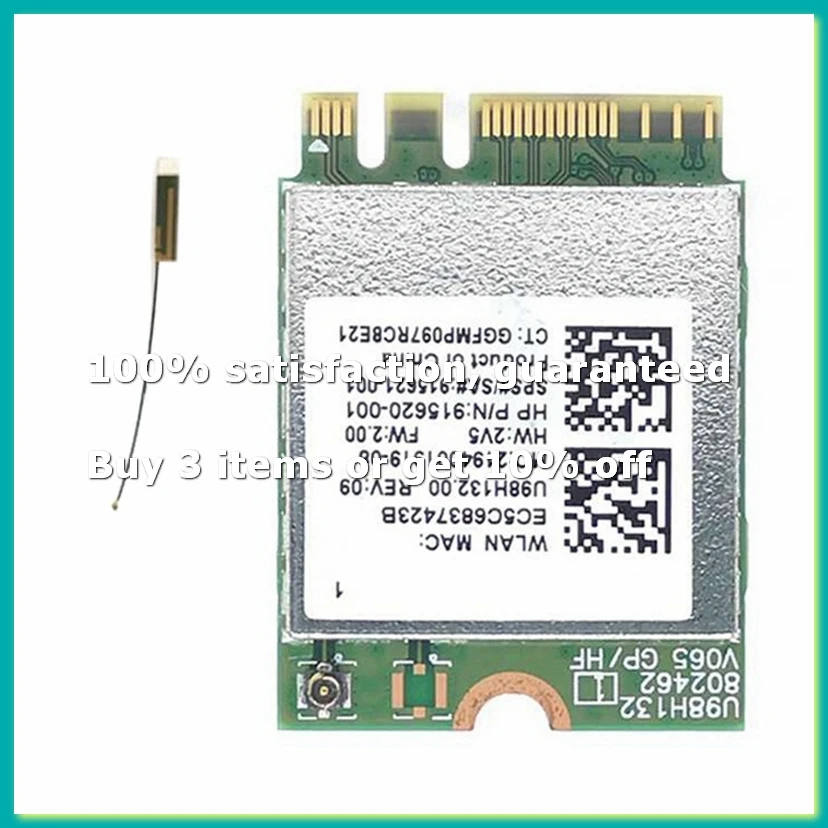 Фото RTL8821CE 802.11AC 1X1 Wi-Fi+BT 4.2 Combo Combo-адаптер 915621-001 Беспроводная сетевая карта для серии ProBook 450 G5-DTD2 №1