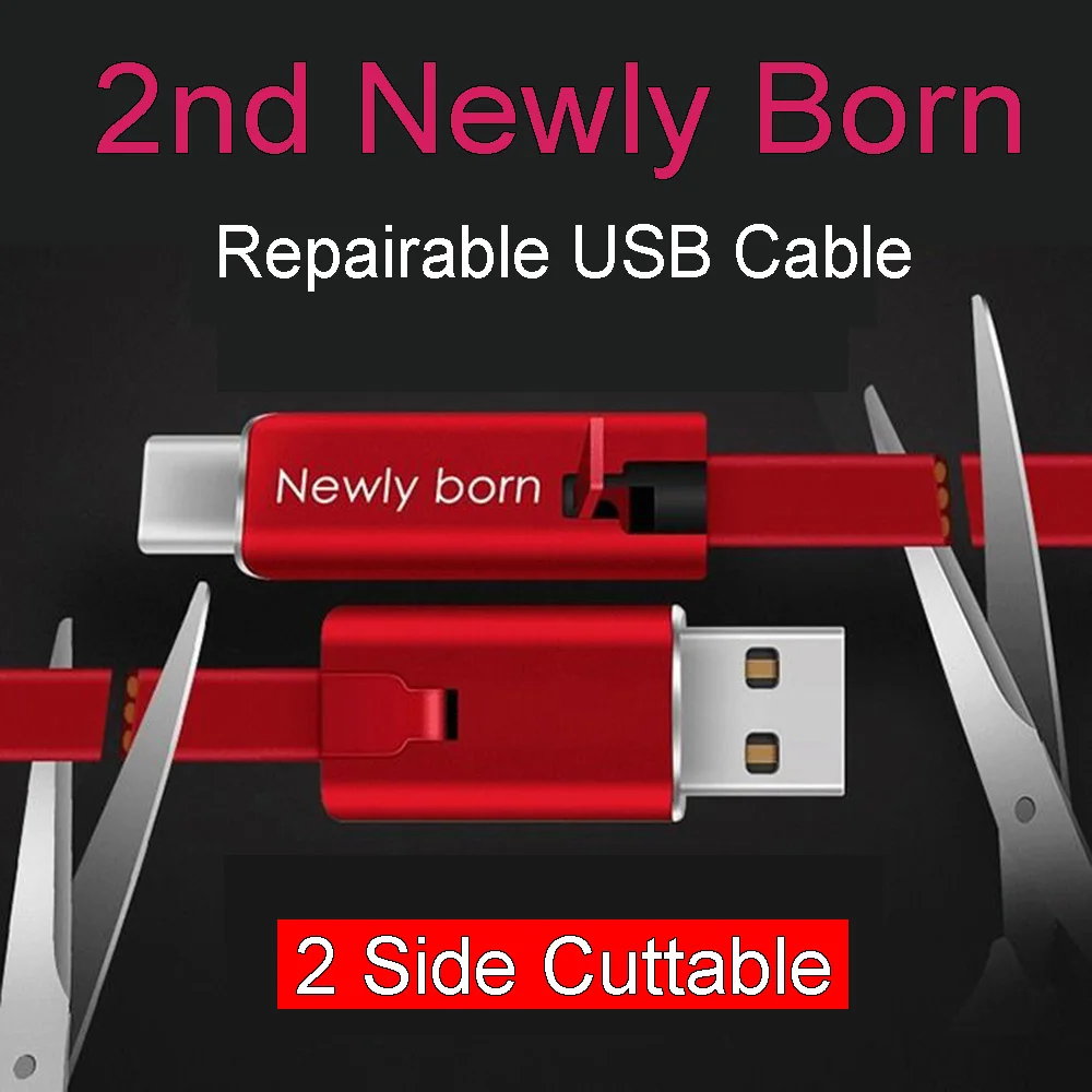 

2M Reborn USB Cables Type C Mobile Phone Cable Micro USB Charger Cord Universal for Samsung Huawei Xiaomi HTC Google Nokia ZTE