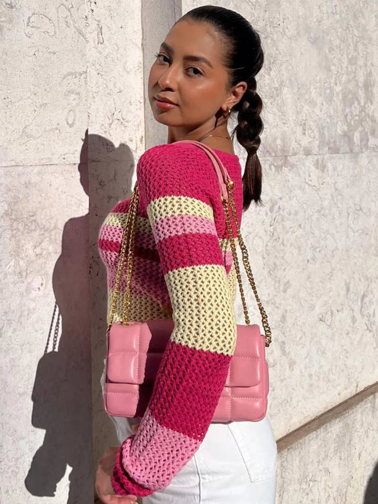 Женская готическая одежда Kalevest Y2K сетчатые Топы розового цвета волшебные